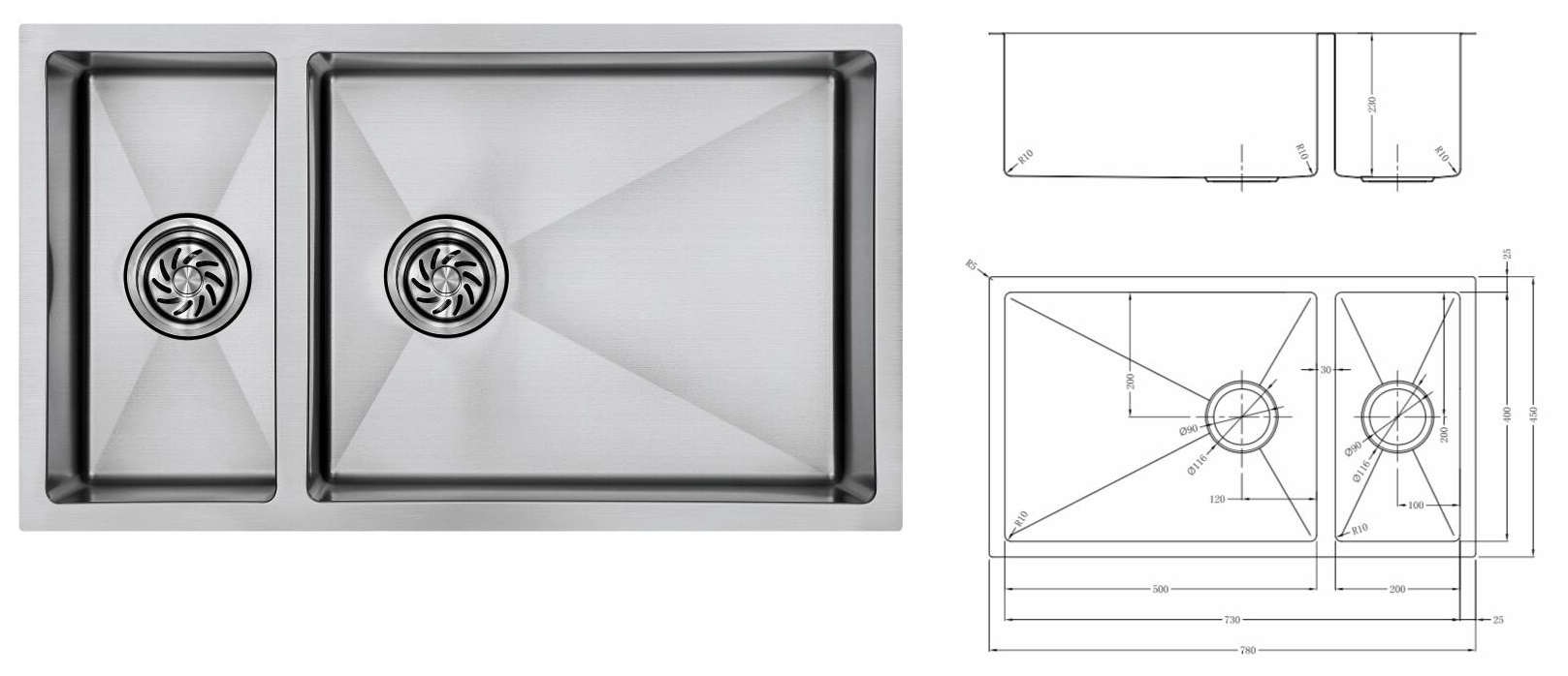 BSQ7845-DB dimension